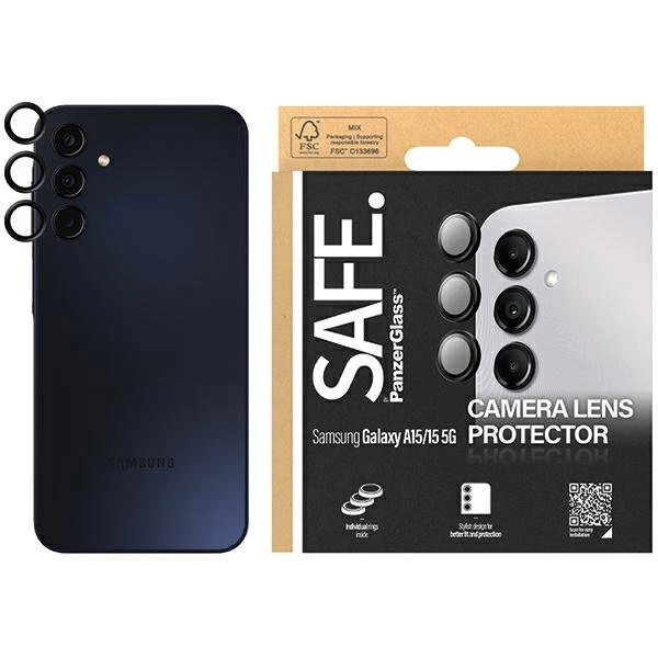Чехол SAFE by PanzerGlass для камеры Samsung Galaxy A15 / 5G - с черной рамкой