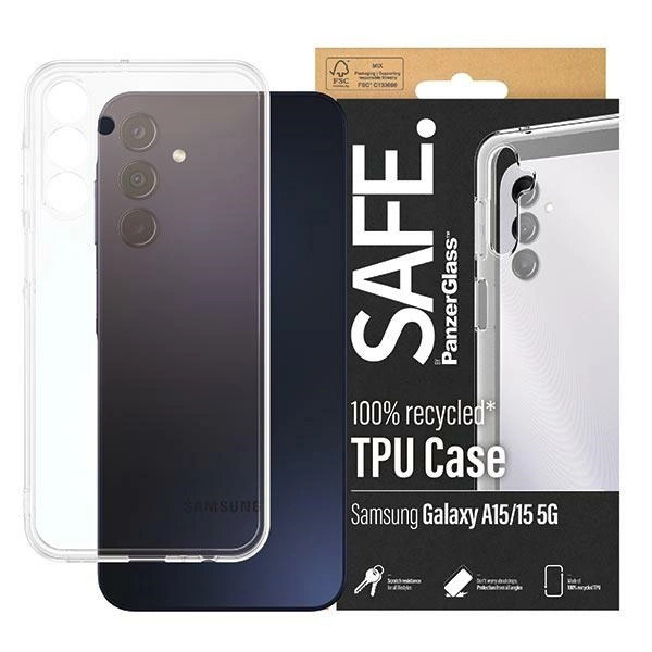 Чехол SAFE by PanzerGlass для Samsung Galaxy A15 / 5G - прозрачный
