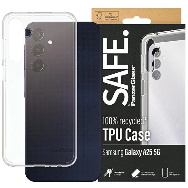SAFE by PanzerGlass korpuss priekš Samsung Galaxy A25 5G - caurspīdīgs | case for transparent