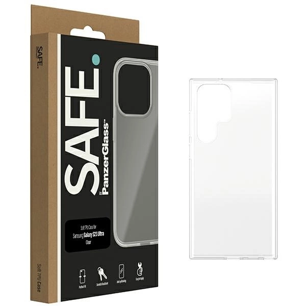 SAFE by PanzerGlass korpuss priekš Samsung Galaxy S23 Ultra - caurspīdīgs | case for transparent