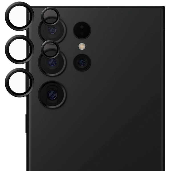 SAFE by PanzerGlass camera cover for Samsung Galaxy S24 Ultra - with black frame