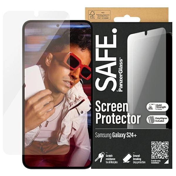 SAFE by PanzerGlass Ultra-Wide Fit rūdīts stikls priekš Samsung Galaxy S24+ | tempered glass for