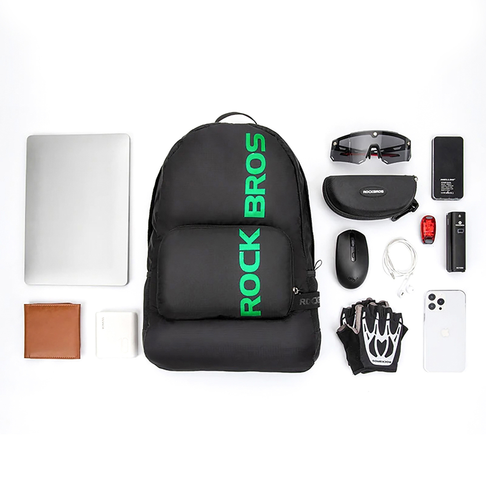 Rockbros H10-BK Foldable Sports Backpack, 18L, Black