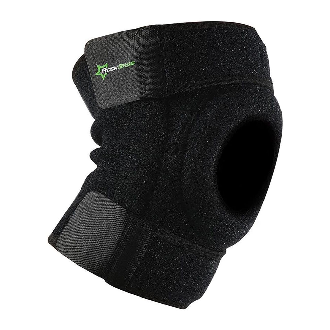 Rockbros LF1106M sporta aizsargi ceļgala locītavai un ceļa locītavai, M izmērs - melni (2 gab.) | sports protector for patella and knee joint, size black pcs.)