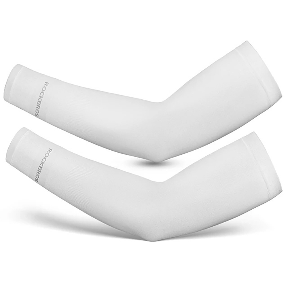 Rockbros XT9002W Cycling Sleeves, White (2 pcs.)