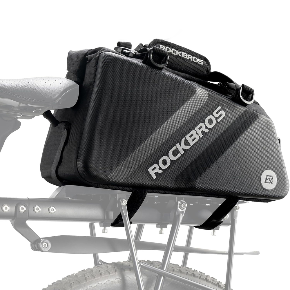 Rockbros Bicycle Trunk Bag 11.6L, Black