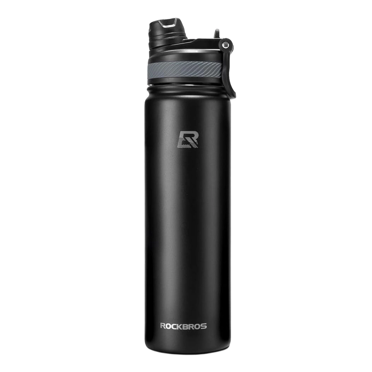 Rockbros 35210029002 bicycle thermal bottle for drinks 620 ml - black