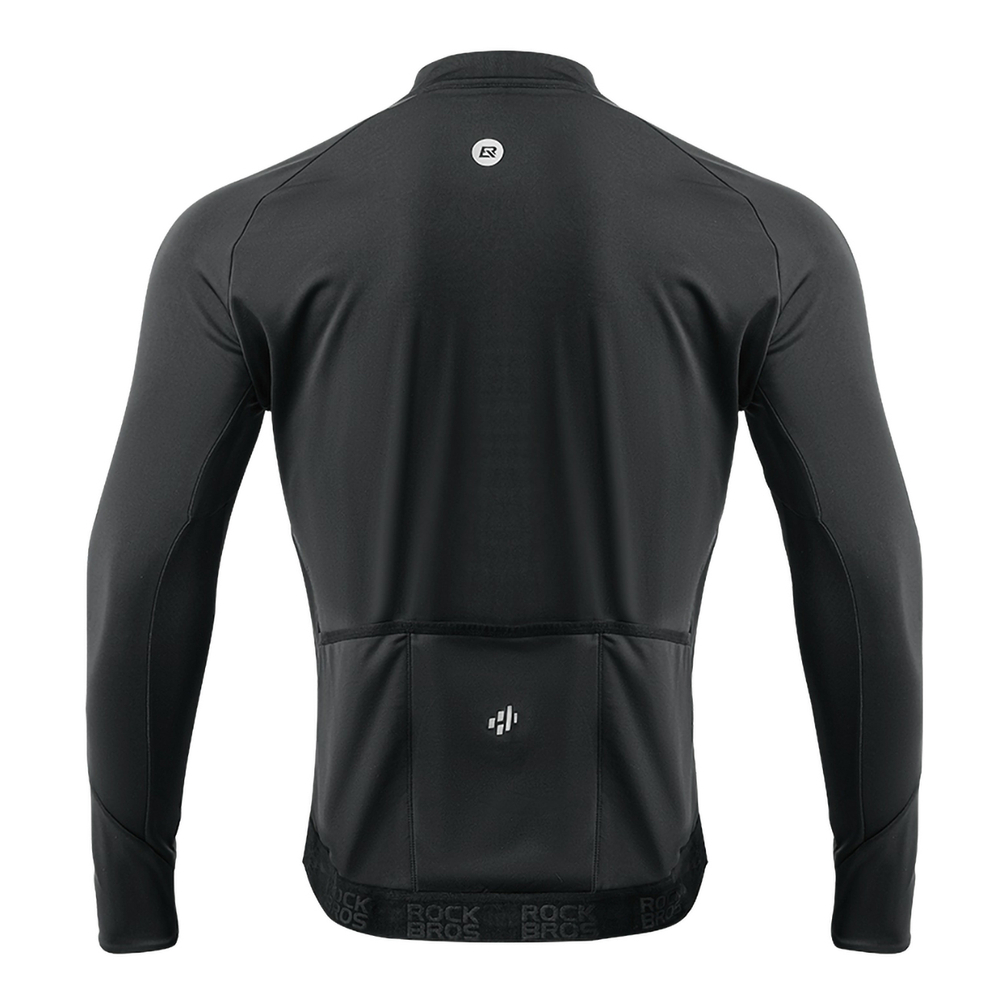 Rockbros Long Sleeve Fall/Winter Cycling Jacket XL, Black