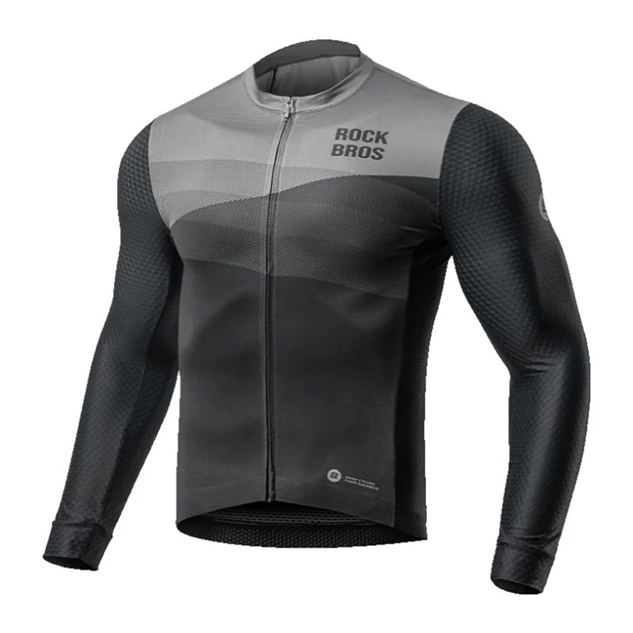 Rockbros velo krekliņš 15120009002 ar garām piedurknēm pavasaris/vasara M - melns | cycling jersey long sleeve...