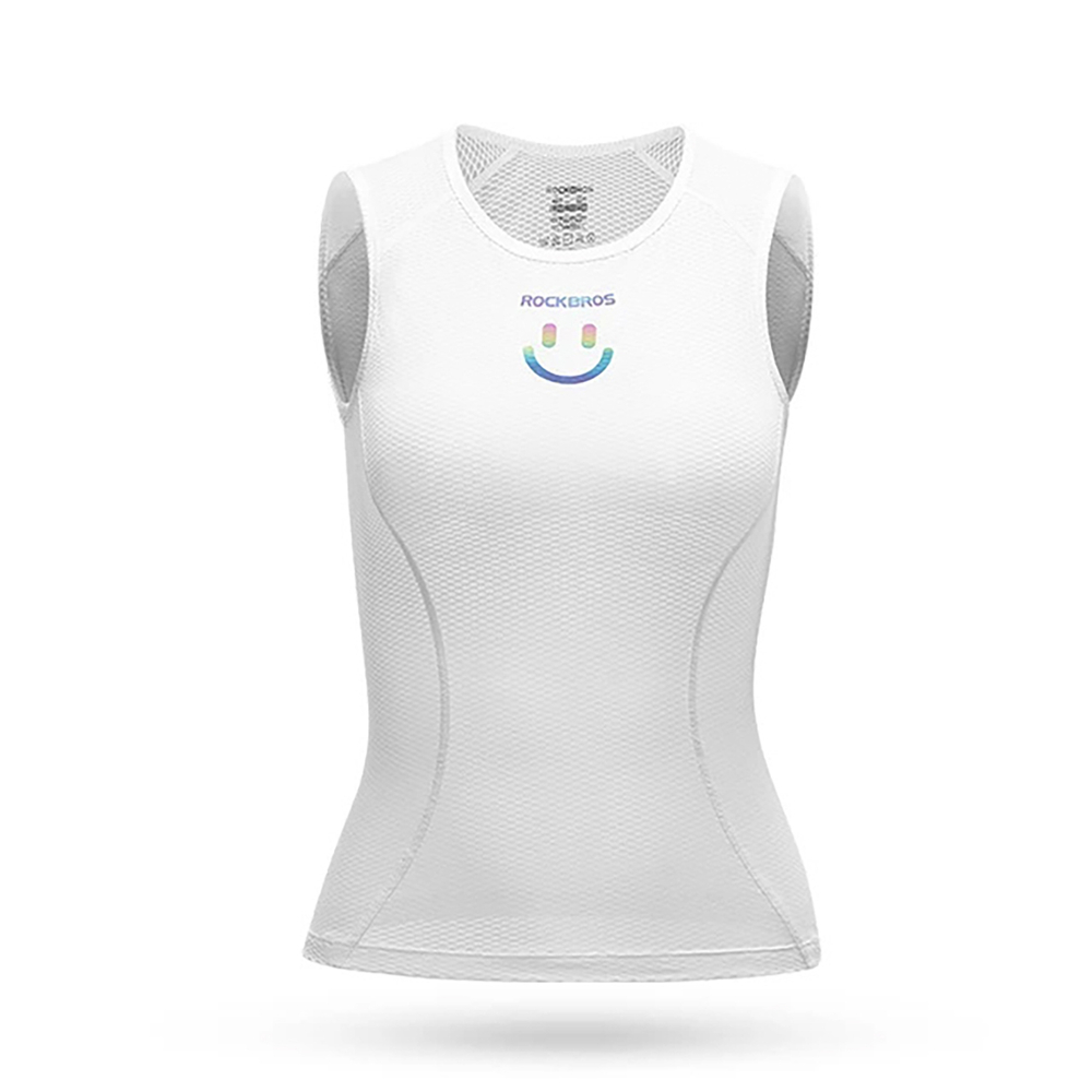 Rockbros YDBX001 Women\'s Sleeveless Cycling Jersey, M/L, White