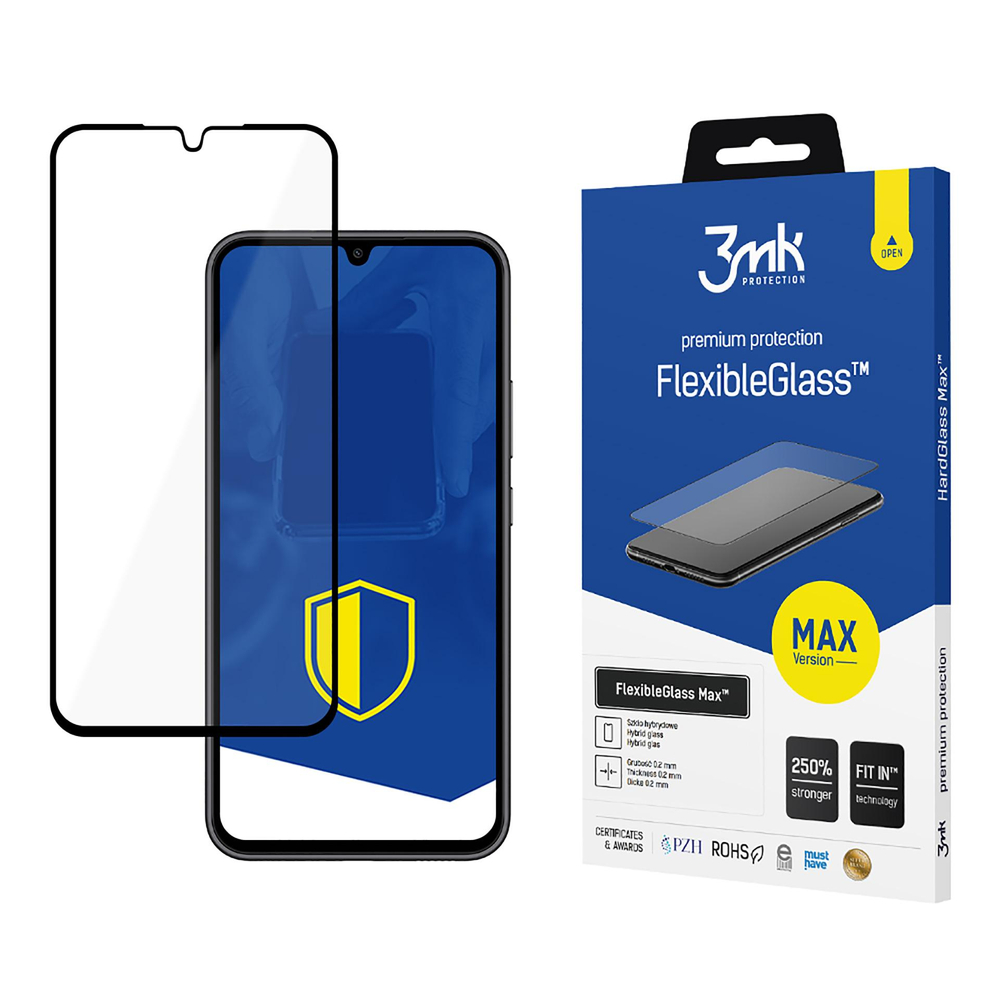 Samsung Galaxy A34 (SM-A346) 3MK Flexibleglass Max Full Cover Tempered Glass Screen Protector