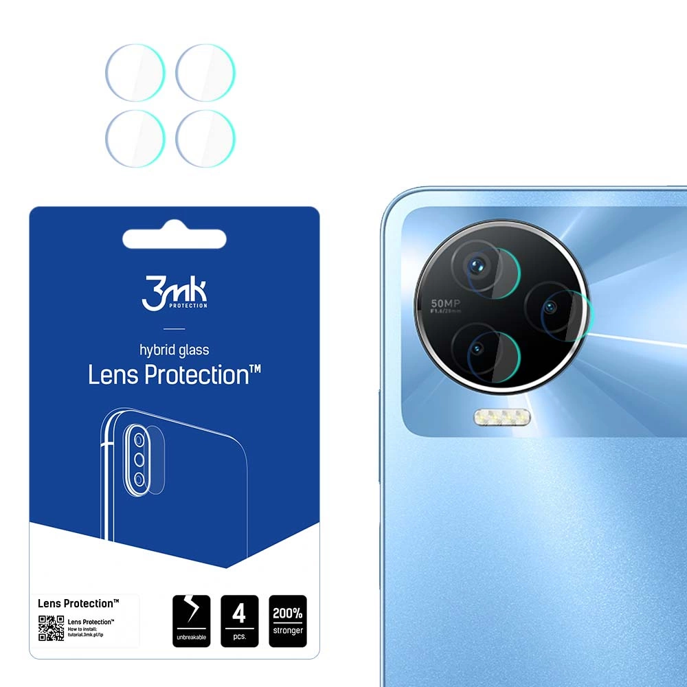 Infinix Note 12 2023 Aizmugurējās Kameras Aizsargstikls, 4 gab. | 3MK Lens Protection Back Camera Tempered Glass...