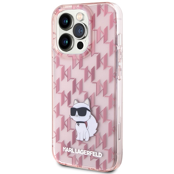 Apple iPhone 15 Plus 6.7'' Karl Lagerfeld Monogram Choupette Cover Case, Pink (0)