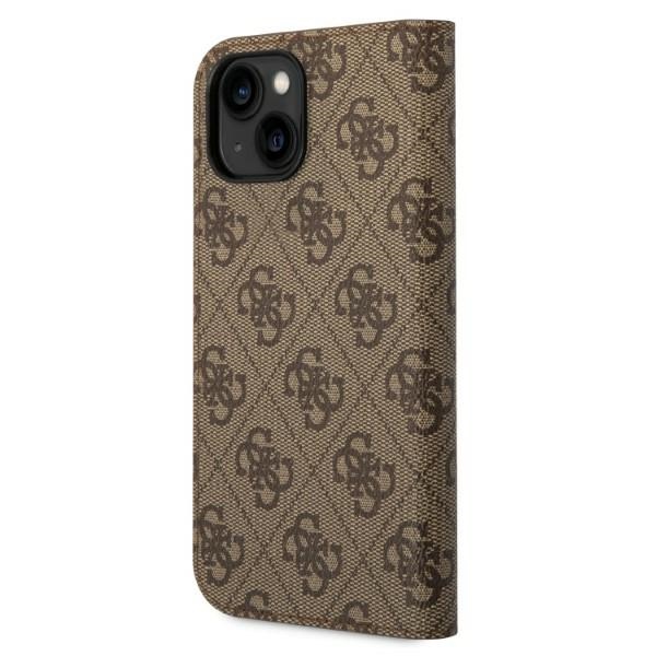 Guess GUBKP14SHG4SHW iPhone 14 6.1 "brown / brown book 4G Vintage Gold Logo (0)