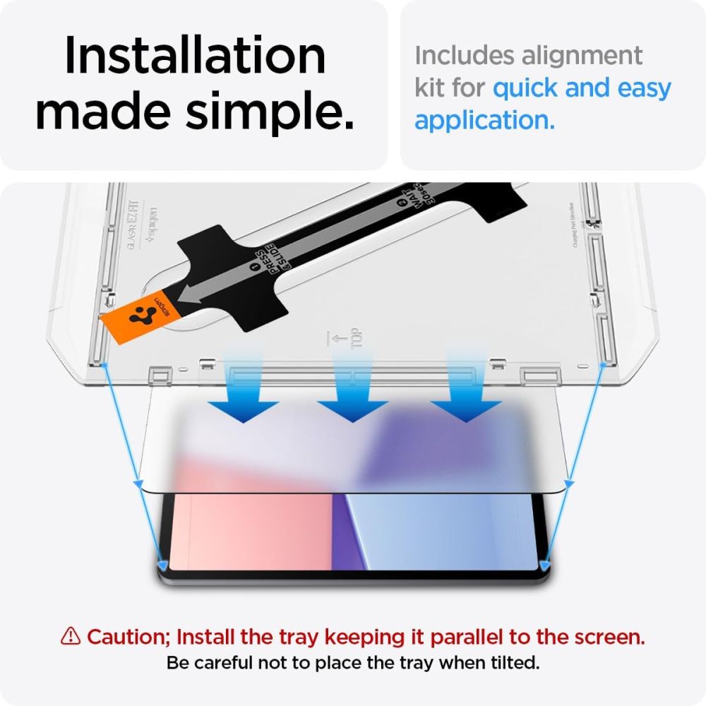 Spigen iPad Air 11\" (2024) Screen Protector Glas.tR EZ Fit
