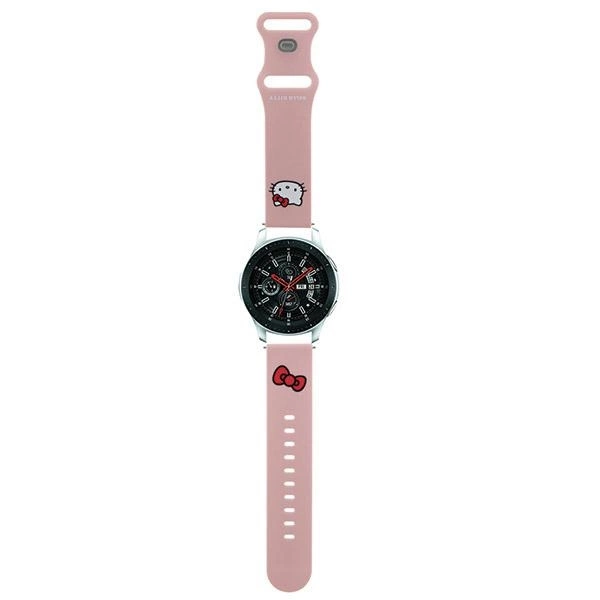 Hello Kitty Universal Smartwatch Strap Silicone Kitty Head (22mm), Pink