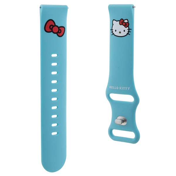 Hello Kitty Universal Silicone Strap 20mm Silicone Kitty Head, Blue