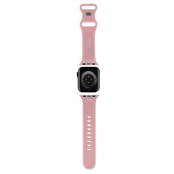Hello Kitty Apple Watch 42/44/45/49mm Strap Silicone Kitty Head, Pink