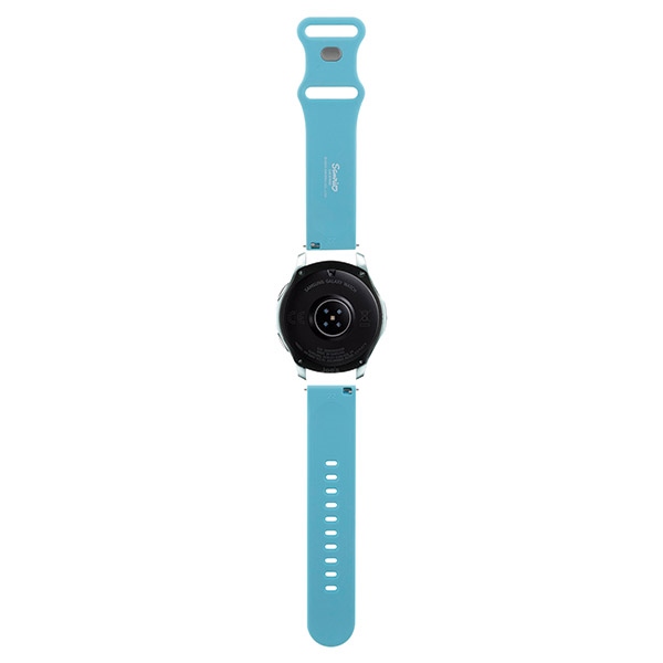 Hello Kitty Silicone Kitty Head Universal Smartwatch Strap 22mm, Blue
