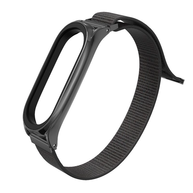 Tech-Protect neilona siksniņa Xiaomi Mi Smart Band 5/6/6 NFC - melna | Nylon Strap for Black