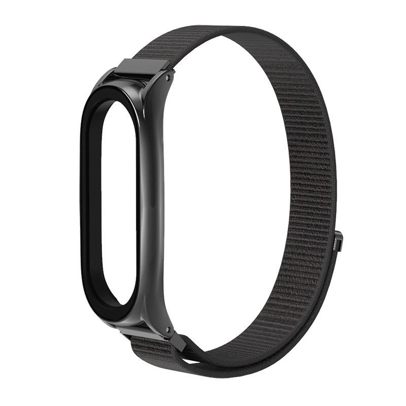 Tech-Protect neilona siksniņa Xiaomi Mi Smart Band 5/6/6 NFC - melna | Nylon Strap for Black