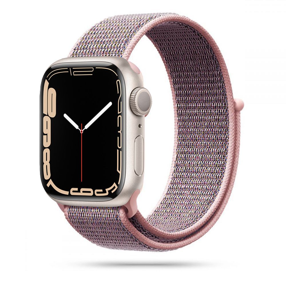 Tech-Protect Nylon Strap for Apple Watch 4/5/6/7/8/9/SE (38/40/41 mm) - Pink