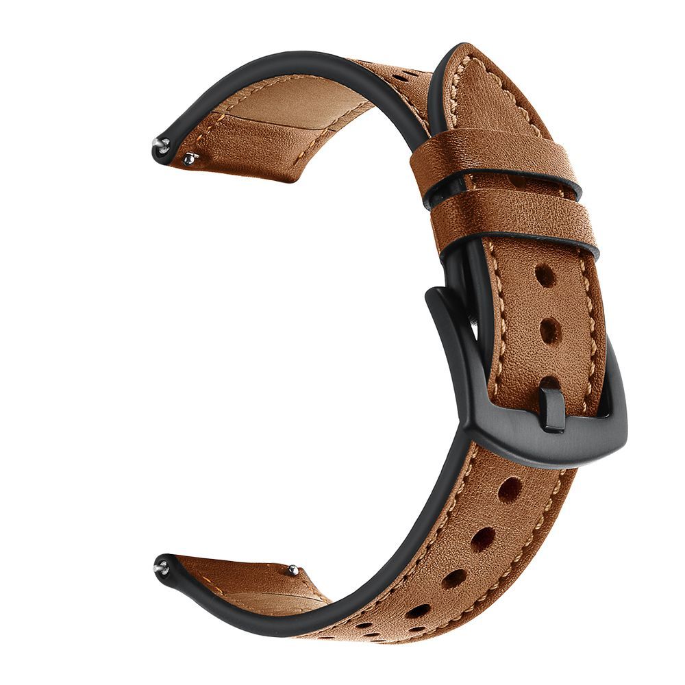 Tech-Protect Leather Strap for Samsung Galaxy Watch 4 / 5 / 6 / 7 / FE, Brown