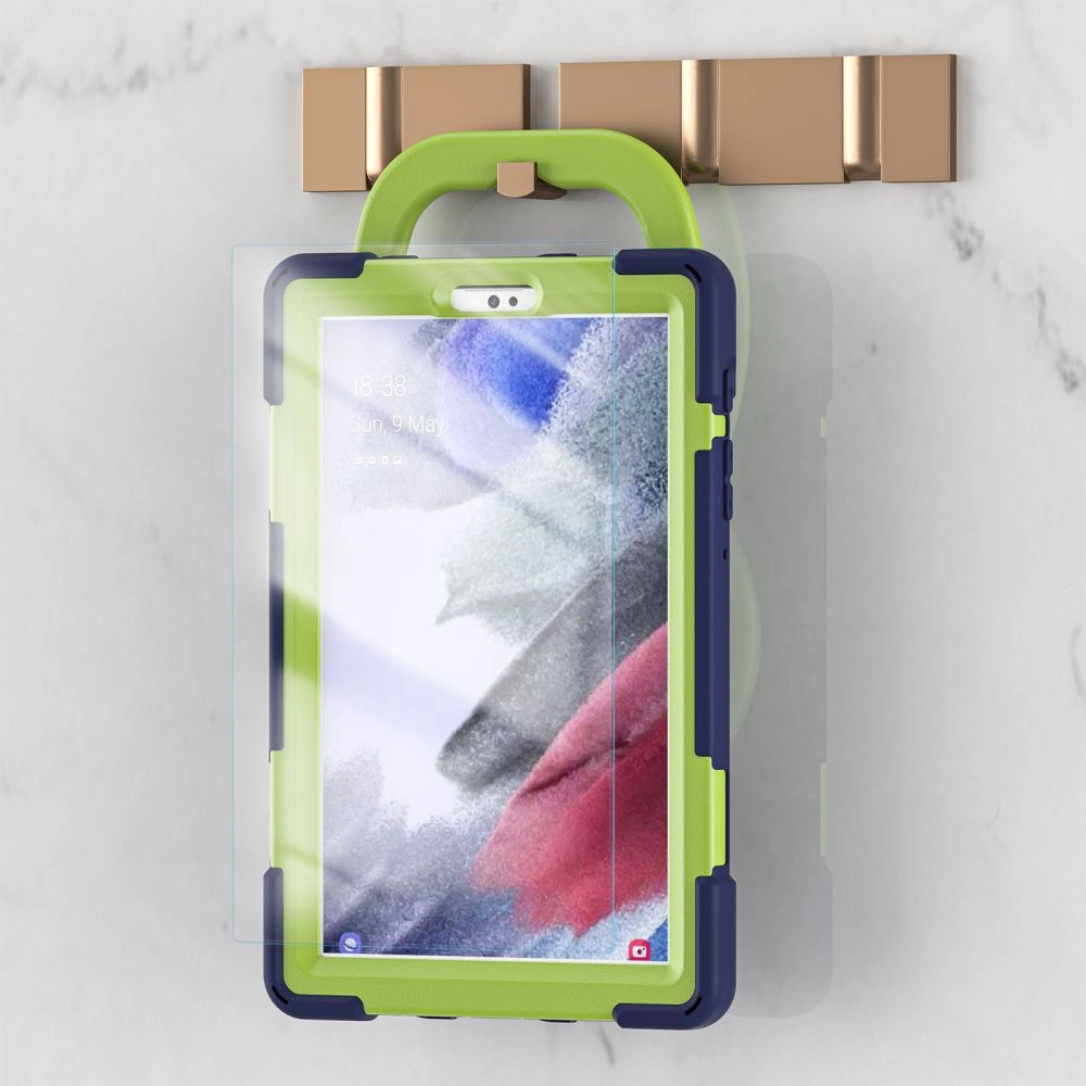 Samsung Galaxy Tab A7 Lite (SM-T220/T225) Tech-Protect X-Armor Hard Case Cover, Navy Blue and Green