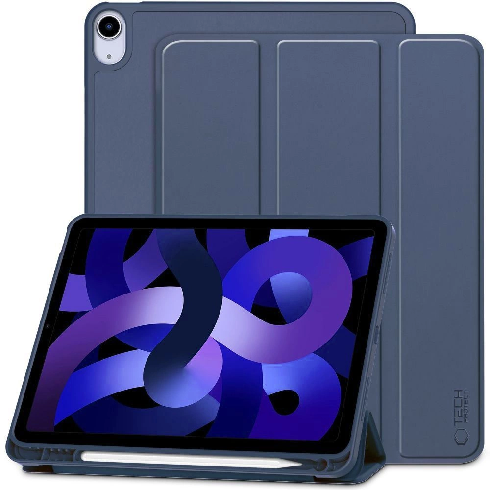 Apple iPad Air (2022) 10.9'' (A2589 A2591) 5th gen. Tech-Protect SC Pen Protective Cover Case, Navy Blue