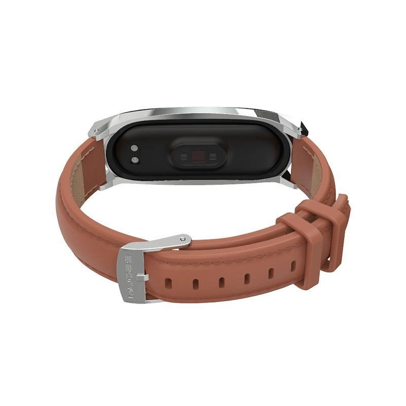 Tech-Protect Herms strap for Xiaomi Mi Smart Band 5 / 6 / 6 NFC - brown