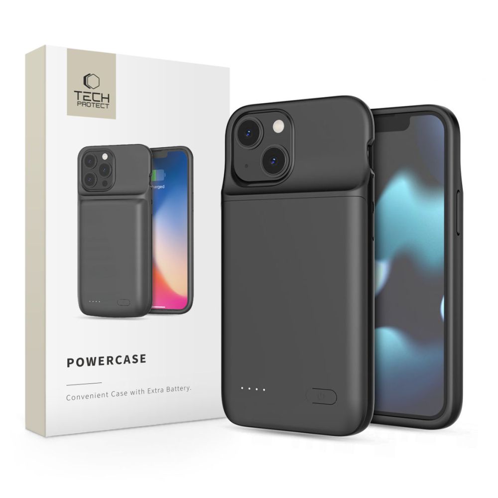 Tech-Protect PowerCase for iPhone 12 mini / 13 mini 4700mAh, Black