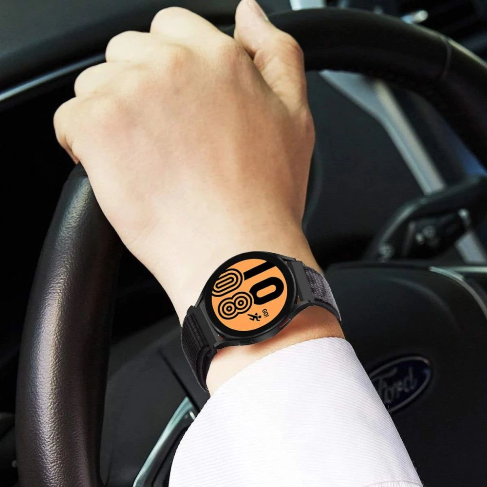 Tech-Protect neilona siksniņa Samsung Galaxy Watch 4/5/5 Pro/6/7/FE - melna | Nylon Strap for Black
