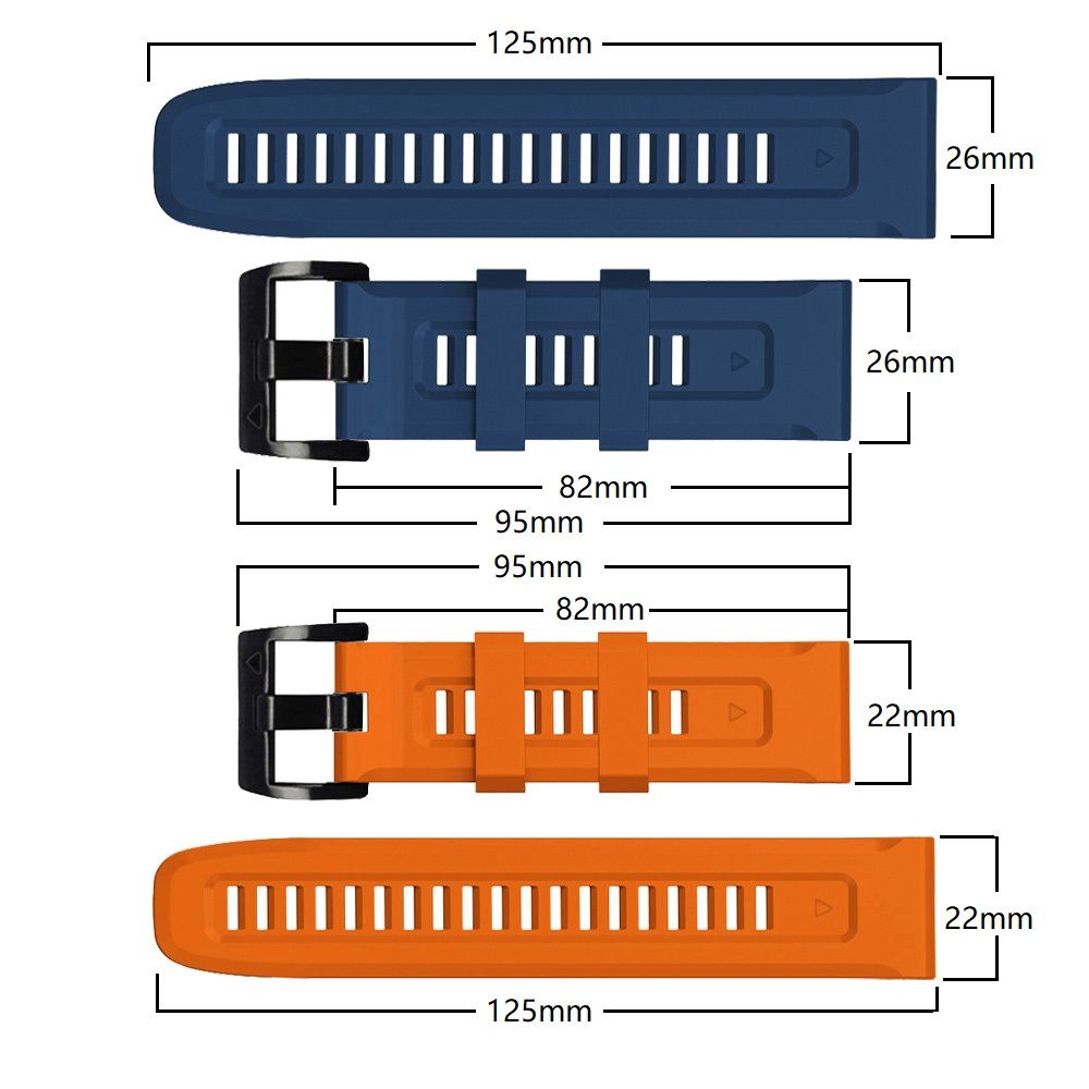 Tech-Protect IconBand Strap for Garmin Fenix 3 / 5X / 6X / 7X, Navy