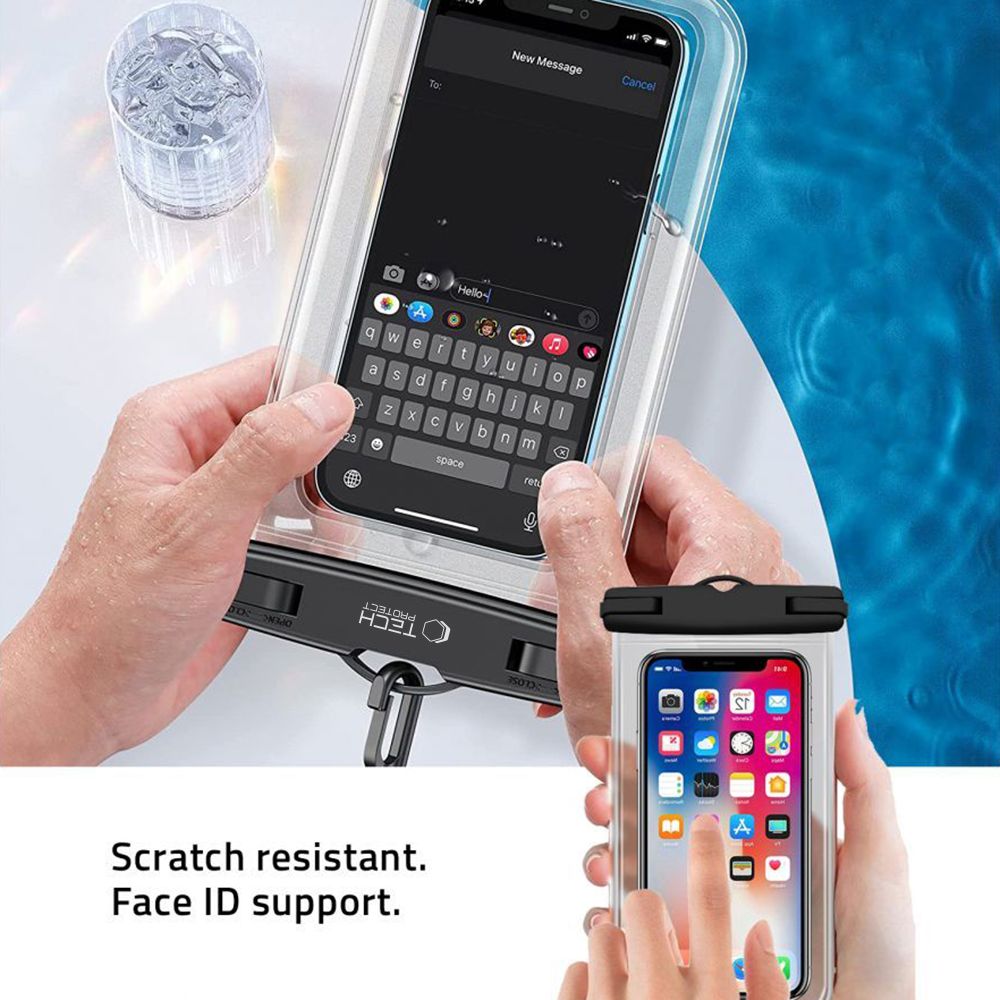 Tech-Protect Universal Waterproof Case for Devices up to 6.9\" UWC7, Pink