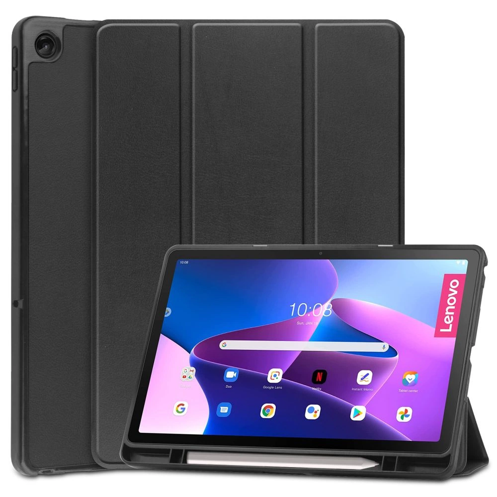 Lenovo Tab M10 Plus (3rd Gen) 10.6" (TB125FU, TB128FU) Tech-Protect SC Pen Protective Cover Case, Black