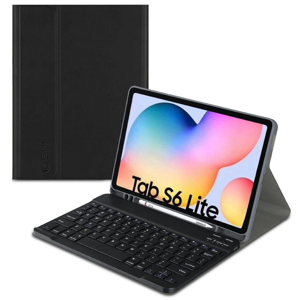 Samsung Galaxy Tab S6 Lite (SM-P610 / P615) Tech-Protect SC Pen Case Cover with Bluetooth Keyboard, Black | Vāks...