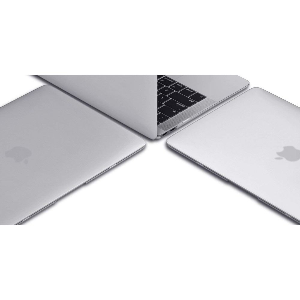 Tech-Protect SmartShell Case for MacBook Air 13\" M2 / M3 (2022-2024), Clear-Glitter