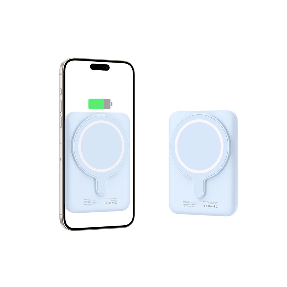 Tech-Protect LifeMag PB10 ārējais akumulators ar MagSafe 5000mAh, zils