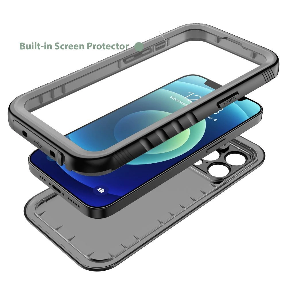 Apple iPhone 14 Pro 6.1\'\' Tech-Protect ShellBox Waterproof IP68 Book Case Cover, Black
