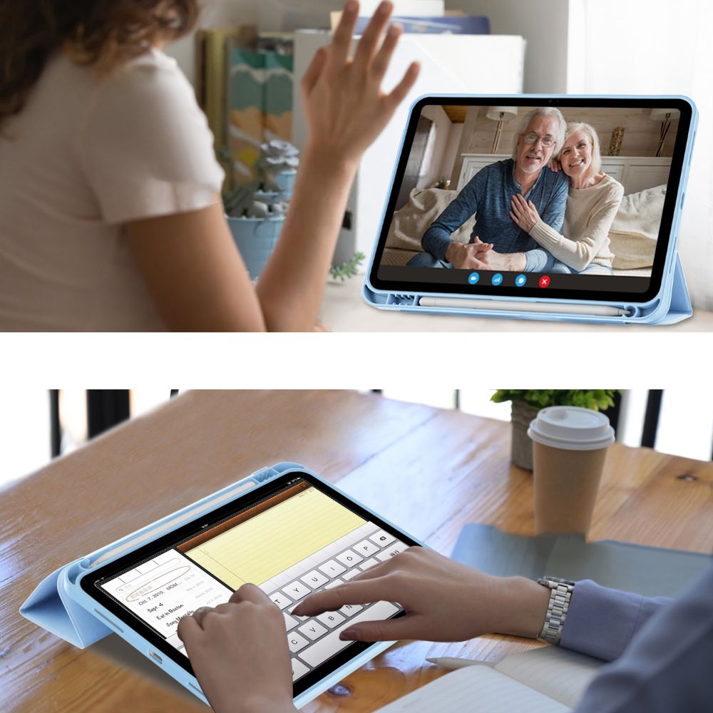 Чехол-книжка Tech-Protect для iPad 10.9\" 2022 SC Pen, светло-голубой