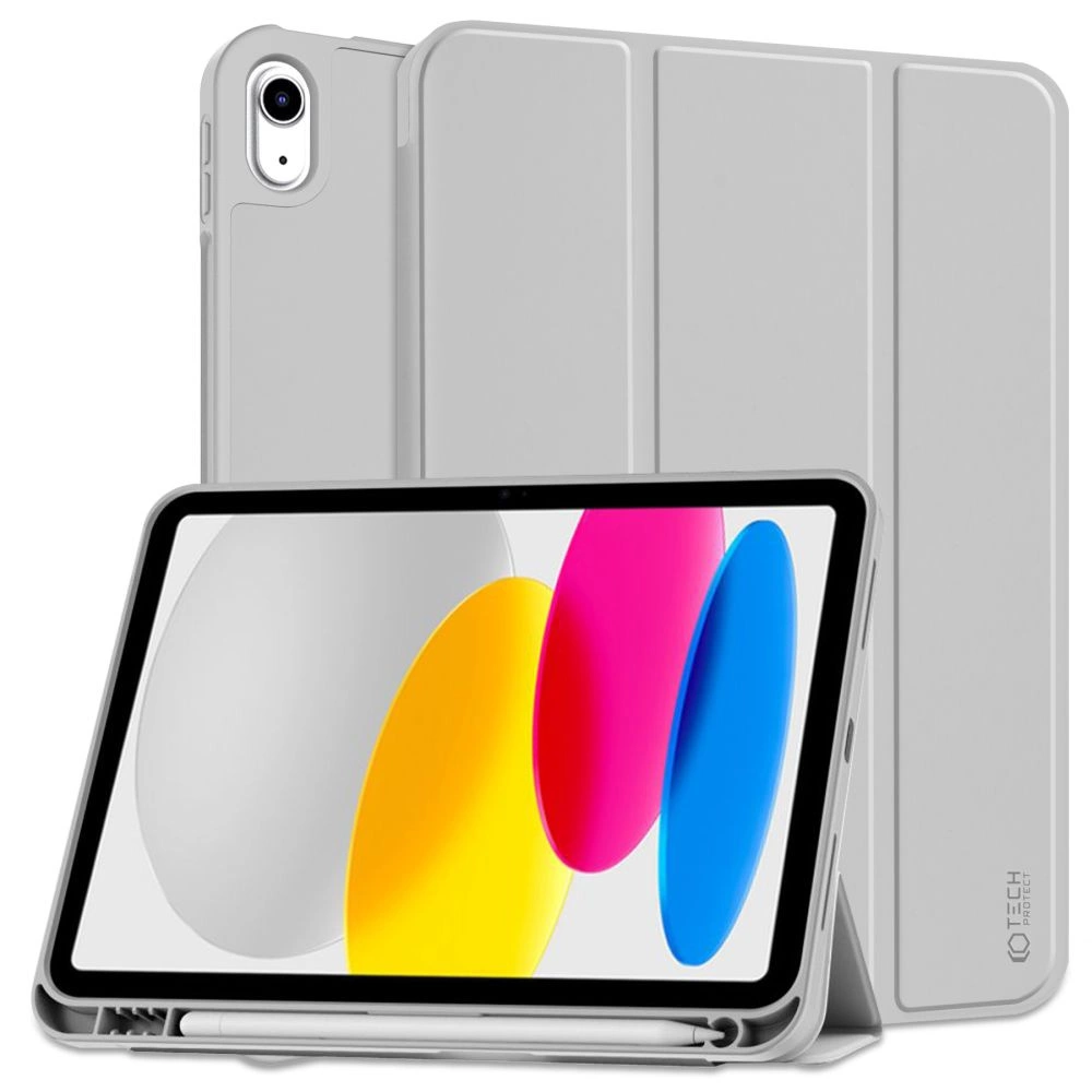 Apple iPad (2022) 10.9" (A2757 A2696) 10 gen. Tech-Protect SC Pen Protective Cover Case, Gray