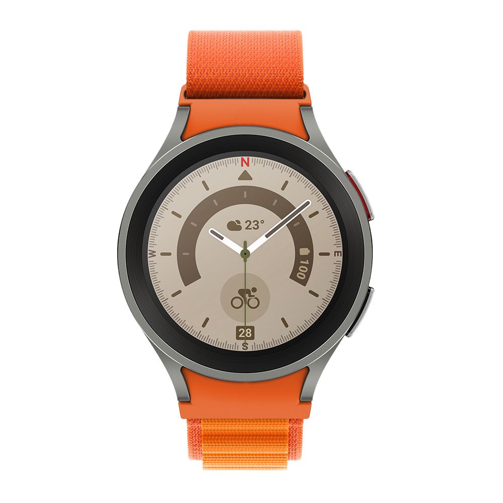 Tech-Protect Nylon Pro Strap for Samsung Galaxy Watch 4/5/5 Pro/6/7/FE - Orange