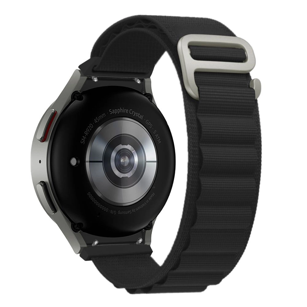 Tech-Protect Nylon Pro Strap for Samsung Galaxy Watch 4/5/5 Pro/6/7/FE - Black
