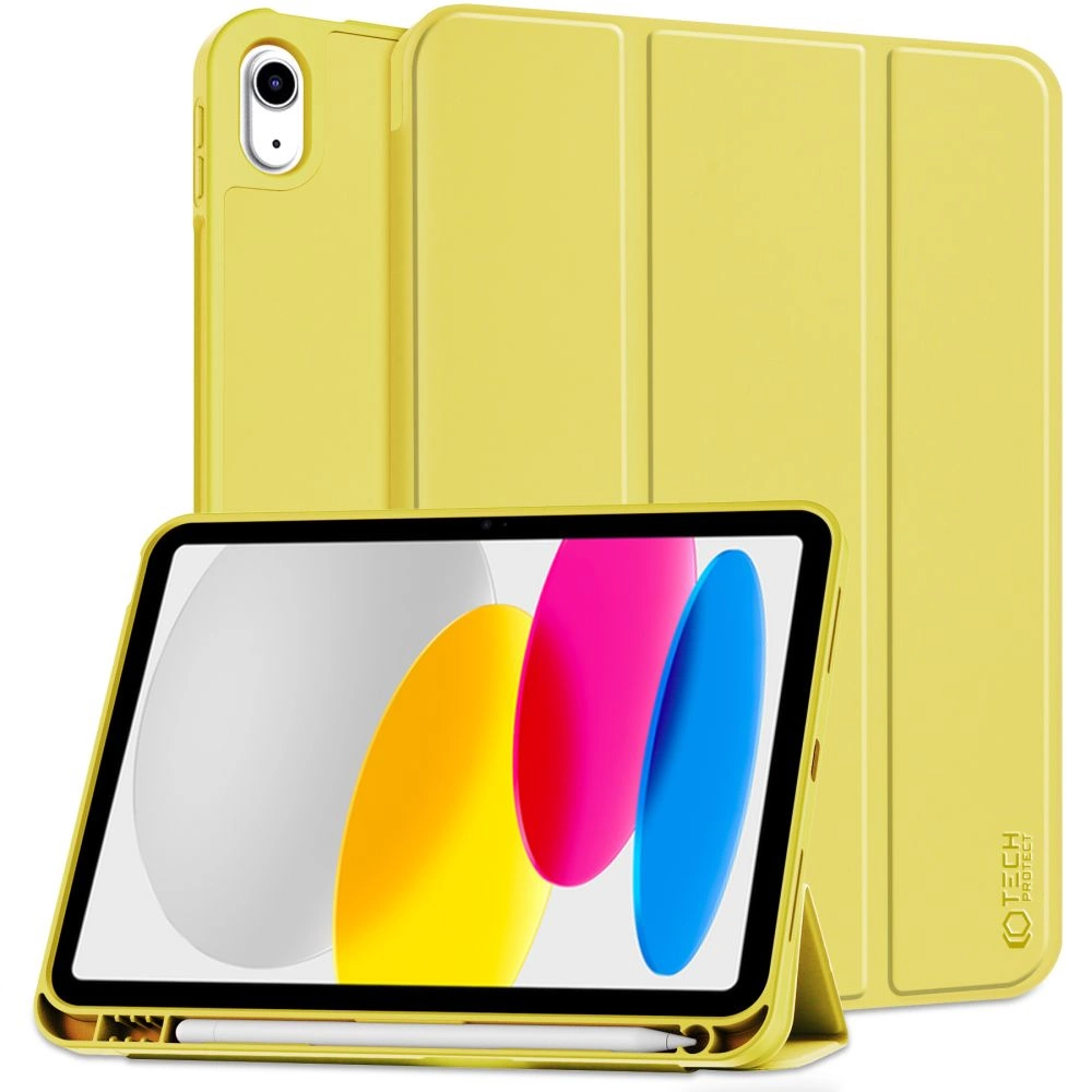 Apple iPad (2022) 10.9" (A2757 A2696) 10 gen. Tech-Protect SC Pen Protective Cover Case, Yellow