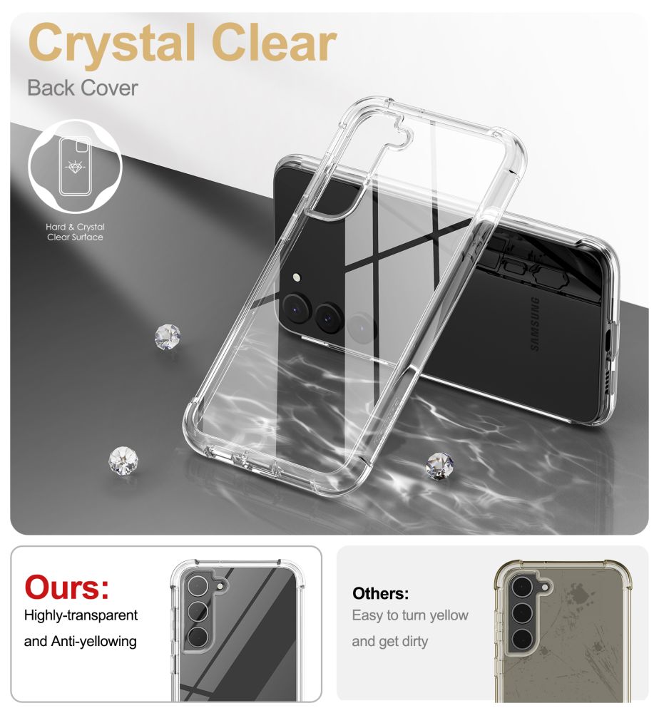 Tech-Protect Kevlar Case for Samsung Galaxy S23+, Transparent