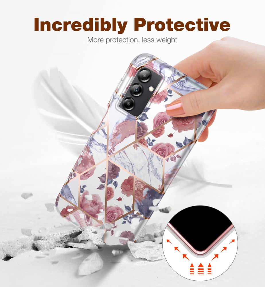 Samsung Galaxy A14 5G (SM-A146) / 4G (SM-A145F/DSN) Tech-Protect Velar Case Cover, Pink