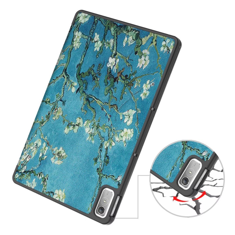 Lenovo Tab P11 Gen 2 (TB350FU) Trifold Tech-Protect SmartCase Protective Cover Case, Blue with Sakura
