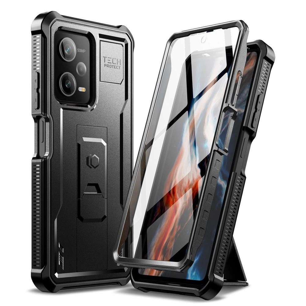 Xiaomi Redmi Note 12 Pro 5G / Poco X5 Pro 5G Tech-Protect Kevlar Pro Protective Case Cover, Black