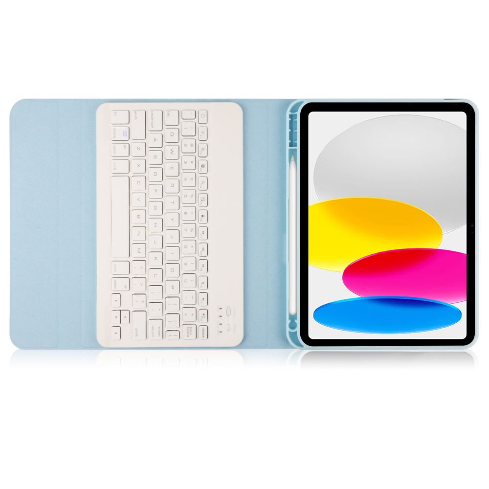 Tech-Protect iPad 10.9\" 2022 Keyboard Case SC Pen, Light Blue