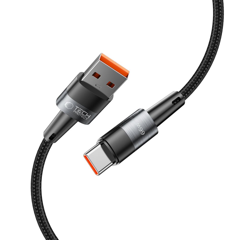 Tech-Protect UltraBoost USB-C / USB-C 66W 6A 2m Cable, Gray